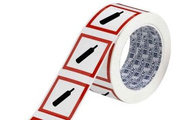Brady Labels 121207 - GHS Gas Pressure Picto Label, 2 H x 2 W x .035 D (121207)