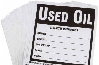 Brady Labels 121432 - Used Label Oil, 6 H x 6 W, Black on White (121432)