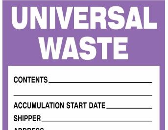 Brady Labels 121437 - Universal Waste Labels, 6 H x 6 W x 0.004 D (121437)
