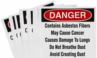 Brady Labels 121438 - B7569 6 x 6, Asbestos Label, 100/Pkg (121438)