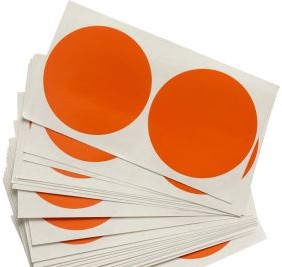 Brady Tape 121455 - Vinyl Aisle Marking Dots, 3 Dia, Pack of 250 (121455)