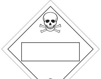 Brady Labels 121466 - Poison Labels, 6 H x 6 W x 0.004 D, Roll of 500 (121466)