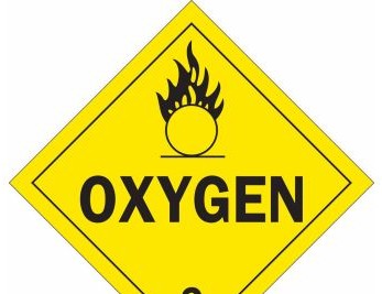 Brady Labels 121469 - DOT Hazardous Material Shipping Labels, Oxygen, 4 (121469)