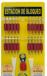 Brady Lockout/Tagout 121507 - 20-Lock Capacity Padlock Center with 20 Safety (121507)