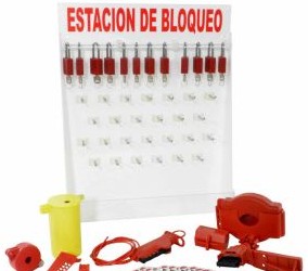 Brady Lockout/Tagout 121512 - Spanish Large Lockout Station with 12 Safety (121512)
