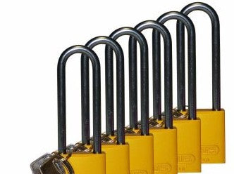 Brady Lockout/Tagout 123314 - Standard Key Retain Lockout Aluminum Padlock 3in (123314)
