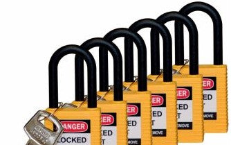 Brady Lockout/Tagout 123345 - Standard Key Retaining Lockout Nylon Padlock 1.5 (123345)