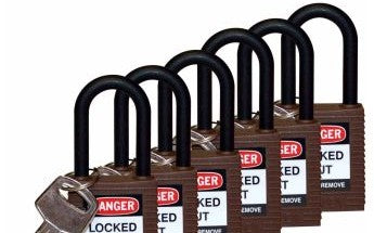 Brady Lockout/Tagout 123348 - Standard Key Retaining Lockout Nylon Padlock 1.5 (123348)