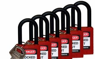 Brady Lockout/Tagout 123351 - Standard Key Retaining Lockout Nylon Padlock 1.5 (123351)