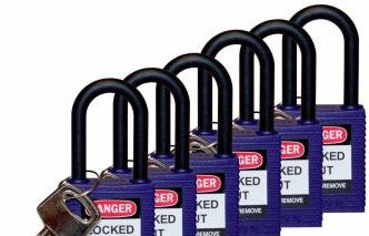 Brady Lockout/Tagout 123358 - Standard Key Retaining Lockout Nylon Padlock 1.5 (123358)