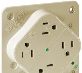 Bryant Electric Plugs & Receptacles 1254HSIA - Straight Blade Devices, Receptacles, Hospital (1254HSIA)