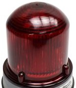 Edwards Signaling Visual Signaling Devices 125LEDSR120A - Steady Beacon, 120VAC, Red, LED, Gray Base (125LEDSR120A)