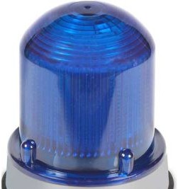 Edwards Signaling Visual Signaling Devices 125XBRIRBA120A - Beacon, 120VAC, Red/Blu/Amb, LED, N4X (125XBRIRBA120A)