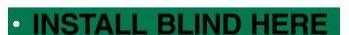 Brady Labels 132452 - Safety Tag INSTALL BLIND HERE Polyester 2 in H x (132452)