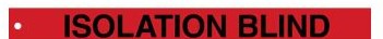 Brady Labels 132454 - Safety Tag ISOLATION BLIND Polyester 2 in H x 20 (132454)