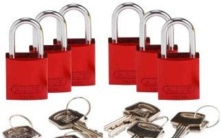 Brady Lockout/Tagout 133261 - Compact Key Retaining Lockout Aluminum Padlock 1 (133261)