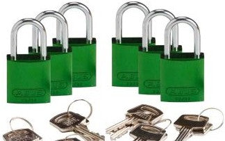 Brady Lockout/Tagout 133263 - Compact Key Retaining Lockout Aluminum Padlock 1in (133263)