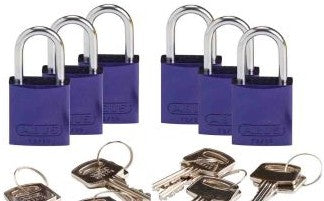 Brady Lockout/Tagout 133268 - Compact Key Retain Lockout Aluminum Padlock 1in (133268)