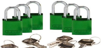 Brady Lockout/Tagout 133290 - Compact Key Retaining Lockout Aluminum Padlock 1in (133290)