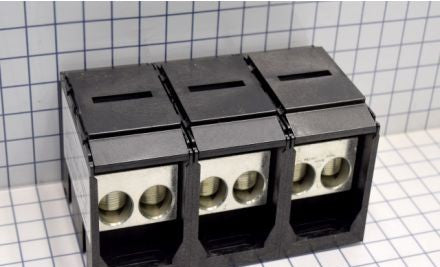 Marathon Special Products Power Distribution Blocks 1353702CH - Splicer Block, 3-P, 950A, Box/Box, Line & Load: (1353702CH)