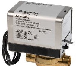 Schneider HVAC Valves VT3212G13A020 - Valve: 1/2 in, 3W Mix/Div, Zone, SWT, BR, 3 (139579)