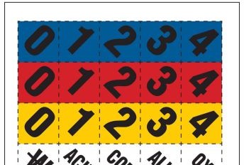 Brady Labels 11644.2LS - Numbered Label, 0.7 H x 0.7 W (141343)