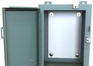 Hammond Manufacturing Enclosures 1418N4E8 - 24 x 20 x 8 STEEL, SINGLE DOOR, PANEL INCLUDED (1418N4E8)