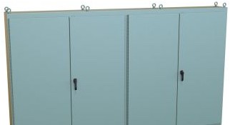 Hammond Manufacturing Enclosures 1422MD420 - N12 Multi Door Encl w/panel - 86.12 x 149 x (1422MD420)