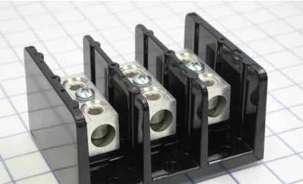 Marathon Special Products Power Distribution Blocks 1433123 - Splicer Block, 3-P, 255A, Box/Box, Line & Load: (1433123)