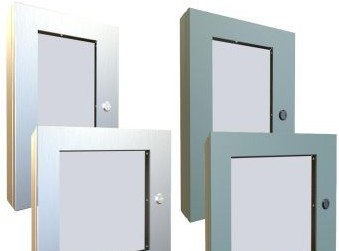 Hammond Manufacturing Enclosures 1481WSSDH2016 - WINDOW KIT N4 316SS DEEP HINGED 14in.X7in. (1481WSSDH2016)