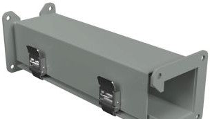 Hammond Manufacturing Wireway 1485BZ12 - 12in. CW Transposition, 2.5in. Square, N12 (1485BZ12)