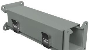 Hammond Manufacturing Wireway 1485BZC12 - 12in. CCW Transposition, 2.5in. Square, N12 (1485BZC12)