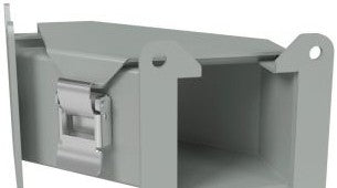 Hammond Manufacturing Wireway 1485C9N - 90 Degree Elbow, 4in. Square, N12, Top Opening (1485C9N)