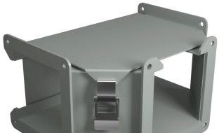 Hammond Manufacturing Wireway 1485CTQ - Tee Fitting, 4in. Square, N12, Outside/Top Opening (1485CTQ)
