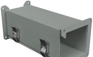 Hammond Manufacturing Wireway 1485CZ12 - 12in. CW Transposition, 4in. Square, N12 (1485CZ12)