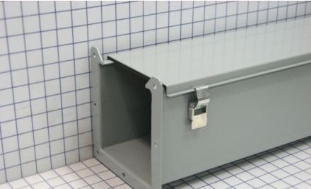 Hammond Manufacturing Wireway 1485D24 - Wireway, 6in.Hx6in.Wx24in.L, N12, ANSI61 Gray (1485D24)