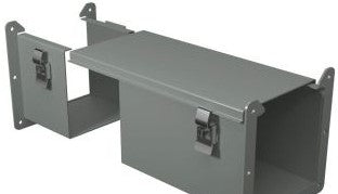 Hammond Manufacturing Wireway 1485DW1 - Cut-Off Fitting, 6in. Square, N12, Lay-In (1485DW1)