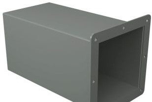Hammond Manufacturing Wireway 1485DW2 - Cut-Off Fitting, 6in. Squre, N12, Non Lay-In (1485DW2)