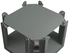 Hammond Manufacturing Wireway 1485DY - Cross Fitting, 6in. Square, N12 (1485DY)