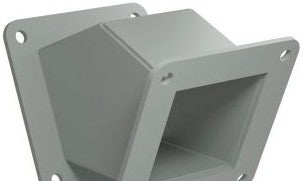 Hammond Manufacturing Wireway 1487B4P - WIREWAY, 45DEG ELBOW, FOR 2.5in.SQ PULL-THROUGH (1487B4P)