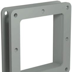 Hammond Manufacturing Wireway 1487CM1 - 1in. Nipple, 4in.Sq, N12 (1487CM1)