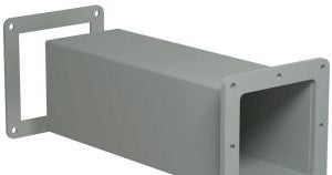 Hammond Manufacturing Wireway 1487CW - Cut-Off Fitting, 4in.Sq, N12 (1487CW)