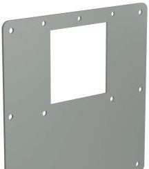 Hammond Manufacturing Wireway 1487EREC - Reducer, 8in.Sq to 4in.Sq, Edge Hole, N12 (1487EREC)