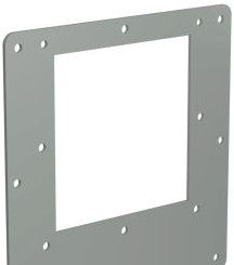 Hammond Manufacturing Wireway 1487ERED - Reducer, 8in.Sq to 6in.Sq, Edge Hole, N12 (1487ERED)