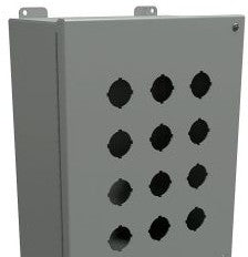 Hammond Manufacturing Enclosures 1489P12 - PUSHBUTTON ENCLOSURE, 12-HOLE, 30mm INCLUDES (1489P12)