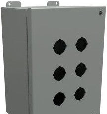 Hammond Manufacturing Enclosures 1489P6 - PUSHBUTTON ENCLOSURE, 6-HOLE, 30mm INCLUDES INNER (1489P6)