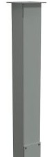 Hammond Manufacturing Enclosures 1495C35 - Straight Column, 4in.Sq X 35in. Tall, ANSI61 Gray (1495C35)