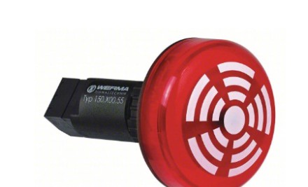 Werma Audible Signaling Devices 15010067 - BUZZER, CONTINUOUS, W/RED LED, 115VAC, 80dB (15010067)