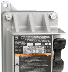 Square D Manual Motor Controllers 2510KR2 - Single Unit Manual Switch, 20A, NEMA 7 and 9 (155053)