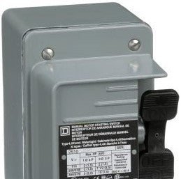Square D Manual Motor Controllers 2510KW1 - Single Unit Manual Switch, 30A, NEMA 4, 2-Pole (155523)